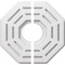 Ekena Millwork Westin Architectural Grade PVC Contemporary Ceiling Medallion, Two Piece, 10"OD x 3"ID x 4"C x 1"P CMP10WN2-03000 - alternate 1